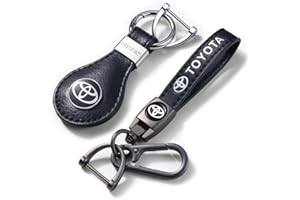 ILOME Car Keyring, Leather Keychin replacement for Car, SUV, Auto, Unisex Keyring for Car Accessories