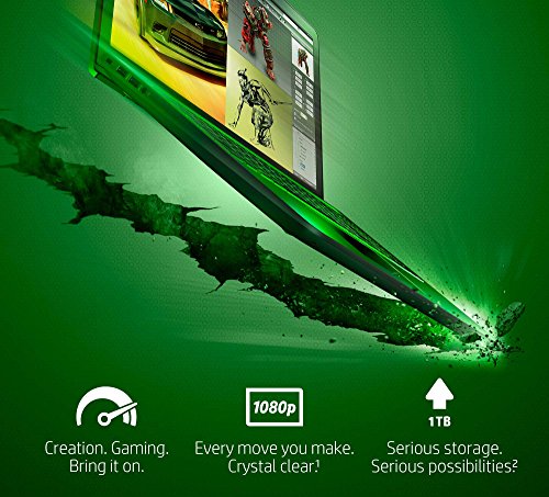 HP Pavilion Power 15-cb011na 15 6-Inch FHD Gaming Laptop  Shadow Black  -  Intel i7-7700HQ  8 GB RAM  1 TB HDD  NVIDIA GeForce GTX 1050 Graphics 2 GB 