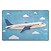 Produktbild Bennigiry Flug Des Flugzeugs Im Himmel Bereich Teppich Super Soft Polyester Große Rutschfeste Modern Bad-Teppiche für Schlafzimmer Wohnzimmer Hall Abendessen Tisch Home Decor 152,4 x 99 cm, 60 x 39 inch