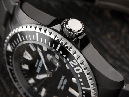 DETOMASO Men's San Remo Automatic Watch with Black Dial Analogue Display and Black Stainless Steel Bracelet DT1025-E