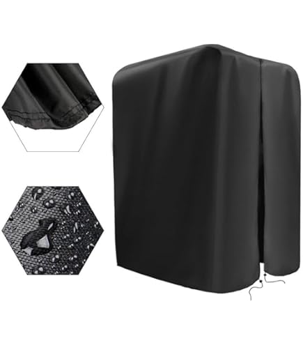 Copertura Impermeabile Per Squat Rack - Tessuto Oxford 210D, Antipolvere, Con Cerniera, 107x102x163 Cm - Foto 6