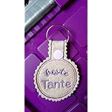 Schlüsselanhänger, Taschenbaumler, Filz, Beste Tante