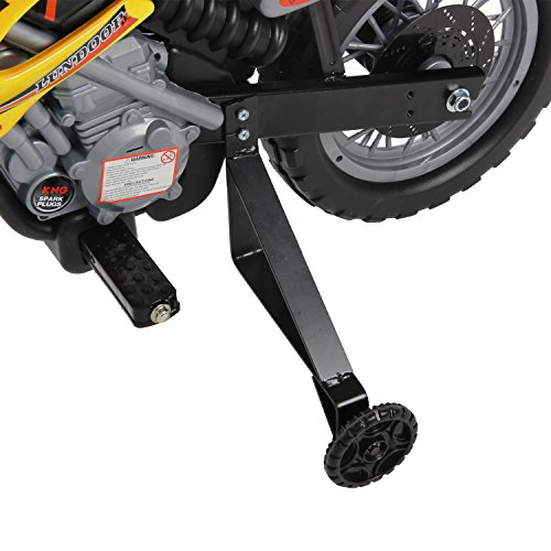 Homcom® Kinderauto Kinderwagen Elektroauto Kinderfahrzeug Kindermotorrad Quad Elektroquad Kinderquad Elektromotorrad (Motorrad/gelb)