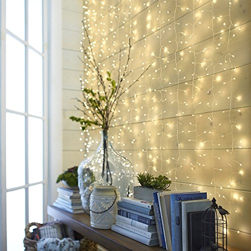 LE Lichterkette LED Lichtervorhang 594 LEDs 8 Modi 3m * 6m Warmweiß 3000 Kelvin 6w LED Lichterketten für Weihnachten / Hochzeit / Party, Weihnachtsbeleuchtung - 5