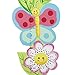 Fantasy Fields by Teamson Magic Garden Pink Childrens Wooden Wall Height Growth Chart TD-0072A