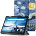 Produktbild TTVie Hülle für Lenovo Tab M10 - Ultra Dünn und Leicht PU Leder Schutzhülle mit Standfunktion für Lenovo Tab M10 25,5 cm (10,1 Zoll FHD IPS Touch) Tablet-PC, Sternenklarer