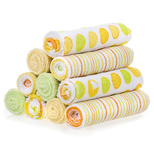 Preisvergleich Produktbild Spasilk 10er Pack Soft Terry Waschlappen, Gelb