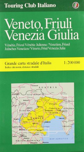 Veneto, Friuli Venezia Giulia 1:200.000 libro