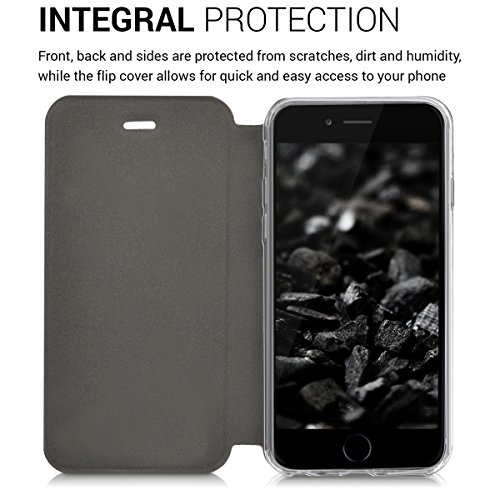 kwmobile Funda para Apple iPhone 6 6S - Carcasa para m vil de Cuero sint tico - Case Plegable en Negro reviews kwmobile Funda para Apple iPhone 6 6S - Carcasa para m vil de Cuero sint tico - Case Plegable en Negro