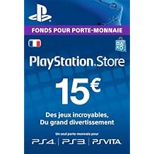 Carte Playstation Network 15 EUR [Code Jeu PSN PS4, PS3, PS Vita - Compte français]