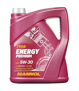 MANNOL 7908 Energy Premium SAE 5W-30 API SN/CH-4 ACEA C3 Fully Synthetic Imported from Germany 5 litres.