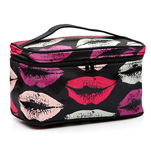 Gemini_mall Large Capacity Organizer Cosmetic Bag Makeup Pouch Case Toiletry Bag Make-Up Bag Hand Case Bags