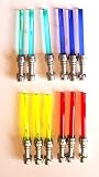 Lego Star Wars 12 Laserschwerter 4 Farben mit Flat Silver Griff - Lego