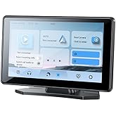 YESIDO Multimedya Ara&ccedil; Sistemi - BT5.0 Dahili Mikrofonlu 7 in&ccedil; 60Hz HD Ekranlı Taşınabilir Navigasyon, CarPlay, Android Auto,