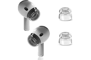 XIEANDKONG Gommini per AirPods 4 per la Riduzione del Rumore, Punte Auricolari Sostitutive in Morbido Silicone Antiscivolo Airpods 3&4 con Custodia Portatile (White, M)