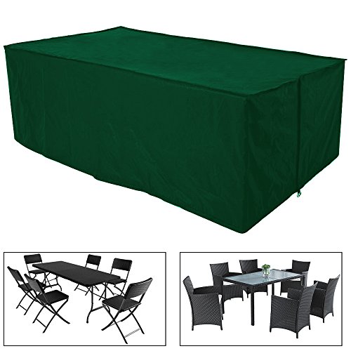 Schutzhülle Abdeckung Schutzhaube Abdeckplane Abdeckhaube Gartenmöbel Plane Hülle wasserdicht Grün für Sitzgruppe 240x136x88cm GZ1167