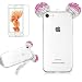 Produktbild Girlyard Glitzer Silikon Schutz HandyHülle für iPhone SE 5 5S, Transparent Weich TPU Luxus Strass Diamant Maus Ohren Bling Backcover, 3D Kreativ Design Schutzhülle Flexibel Rubber Etui und Slim Dünn Klar Case für iPhone SE iPhone 5 5S Rosa