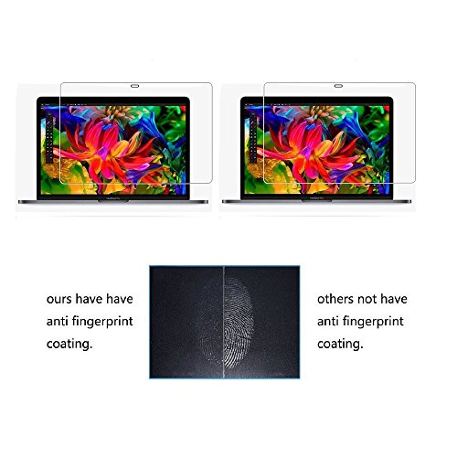 2016 Neuestes MacBook Pro Retina 38,1 cm mit Touch Bar Laptop Displayschutzfolie, 9H Härte Full Deckung Tempered Glass Screen protectora für 15,4 MacBook Pro 38,1 cm A1707) - 5