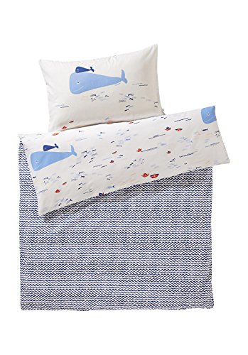 hessnatur Baby und Kinderbettwäsche Renf GOTS gemustert bedruckt 100×135 + 40×60 cm - 3