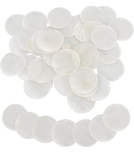 100 stuks 2 inch ronde schelpen stukken met 2 gaten, gepolijste ronde schelp plak - Capiz schelpen parel munt kralen - handgemaakte decoratieve accessoires voor doe-het-zelf (paars