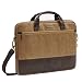 Produktbild Laptoptasche 15.6 | Evecase Premium Doppelfarbige Umhängetasche mit Gepolstert Laptopfach, Fronttasche, Zubehörfach für Laptop in 15,6 Zoll - Fuchs Braun
