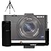 Produktbild first2savvv LLX-RX100II-01G6 Profi Aluminium L-förmigen Digitalkameras vertikalen Schnellwechselplatte für Sony DSC RX100M3. RX100 M2 RX100III. RX100II.RX100 + Mini-Stativ