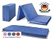 Produktbild MADE IN GERMANY - Faltmatratze Klappmatratze DANIELA 80x195x10cm - abnehmbar & waschbarer Bezug - als Gästebett, Gästematratze, Notbett oder Klappbett einsetzbar (blau)
