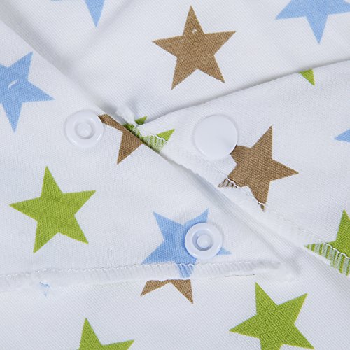 Labebe – Baby Dreieckstuch Lätzchen Spucktuch 10er Pack mit süßen Motiven in unterschiedlichen Farben aus 100% Baumwolle - 4