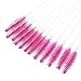 Webla 50 pcs Disposable Eyelash Brush Mascara Wand Applicator for Eyelash Extension Micro Brushes Individual Applicators (Black)