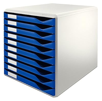ESSELTE 407744 Module Classement Leitz 10 Tiroirs 285x290x355mm Noir