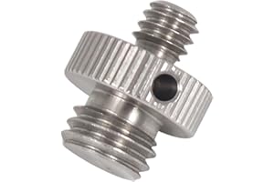 NovelGoal Kameraschraube 1/4 Zoll auf M6 M8 M10 Zoll Stecker auf Stecker Stativhalterung Adapter Schnellspannschraube für DSLR Motorrad Rückspiegel (1 Stück, 1 4 auf M10)