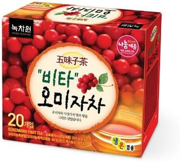 Nokchawon New Schizandra Fruit Tea 20 Bags Refreshing Taste