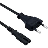 Polotech PS3 / PS4 / PS5 / XBox Series S-X Uyumlu G&uuml;&ccedil; Kablosu 1.5 Metre 2Pin G&uuml;&ccedil; Kablosu Projeksiyon - Monit&ouml;r - Tv Universal