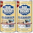 2x Bar Keepers Friend Powder (340 grams each) work as a Sink Cleaner, Rust cleaner, Pan cleaner, stainless steel sink cleaner. Barkeepers friend