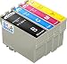 Produktbild 4-Stück Skia kompatible Tintenpatronen als Ersatz für Epson T 1301 1306 Stylus Office BX 320 FW 525 WD 535 625 FWD 625 630 635 925 935 SX 525 535 620 WF 3010 DW 3520 DWF 7525
