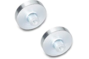 GANTER NORMELEMENTE Ganter Norm elementi – Halte Magnete con filettatura interna, 2 pezzi, colore: Argento, GN 50.2-50 HF M6