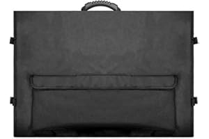 Xuzxinze Monitor Carrying Case Computer Monitor Bag with Pockets Adjustable Travel Carrying Case for 24-27In Desktop Monitor,B