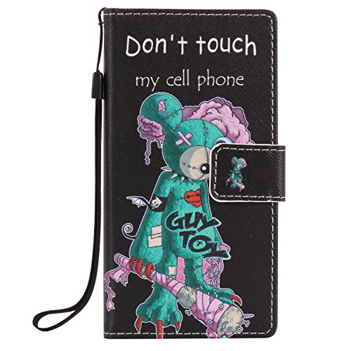 Feeltech HUAWEI P8 Lite Hülle PU-Leder und Brieftasche Bunte Muster Fall mit Magnetverschluss, Hybrid-Kickstand mit Stand-Funktion, schlagen Sie schützende weiche TPU Stoßstangenabdeckung und Kreditkartenhalter für HUAWEI P8 Lite Handgelenk Bügel-Buch-Art-Geldbeutel-Tasche mit 2 In 1 Berühren Sie Stift – Grüne Maus - 2