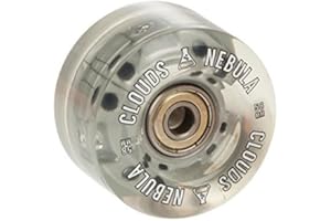 Clouds Nebula Light up Flashing Wheels with Bearing (Silver, Set of 4)