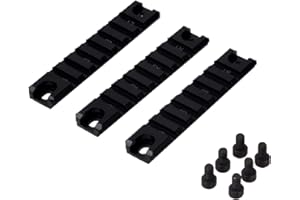 ToopMount Airsoft Picatinny-Schiene G36 Taktische Kurze 20 mm Schienenbasis-Montagesatz 3-teiliges Schienensystem für die Jagd komplett mit 6 Sechskantschrauben