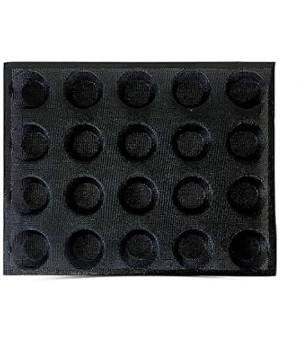 Plaque à Buns pour Burgers, Moule à Petits Pains, Plaque à Petits Pains pour 4 ou 6 Petits Pains, avec Revêtement Antiadhésif, pour Burgers, Pain, Petits Pains, Soufflés, Tartelettes (4 trous