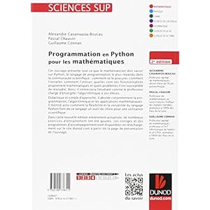 Programmation en Python pour les mathématiques - 2e éd. Livre en Ligne Programmation en Python pour les mathématiques - 2e éd. Livre en Ligne - Telecharger Ebook