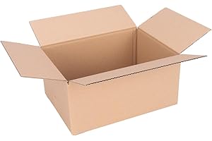‎VERPACKING Faltkartons 250x175x100 mm Braun (Außenmaß 255x180x110 mm) KK 24 1-wellig Versandkarton für kleine Waren kleine Kartons (50 Stück)