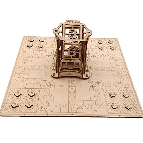 Preisvergleich Produktbild HKANG® Brettspiel Holz Flug Schach Spielzeug Mechanische Drehrad Modus Kinder Geschenk Puzzle-Spiel
