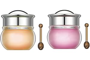 Pakivs 2Pcs Baume à Lèvres Hydratant en Pot de Miel, Anti-rides pour les Lèvres,Honey Sakura Balm pour Fade Lip Lines Lip Mask Care Day Night Repair