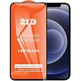 Bzontech Apple iPhone 12 Mini 5.4 ile Uyumlu Ekran Koruyucu 21D Tam Kaplayan