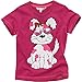 Animal Crazy Girls Cute Puppy Short Sleeved T-Shirt - Pink - 18/23 Months