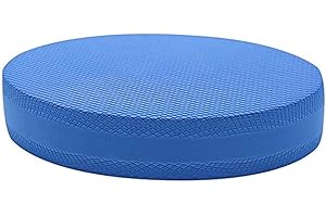 GERUI Owalne podkładki z pianki do balansowania, wykonane z termoplastycznego elastomeru, miękkie i wygodne, do treningu całego ciała, odpowiednie do domu i pracy (niebieskie)