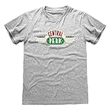¿Por qué no comprar varios para usted y sus amigos? Esta camiseta Friends presenta el icónico logotipo de Central Perk sobre una base gris. Lavable a máquina.