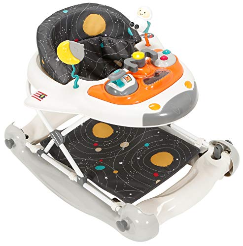 My Child Space Shuttle 2 in 1 Walker Rocker, Cosmic Grey